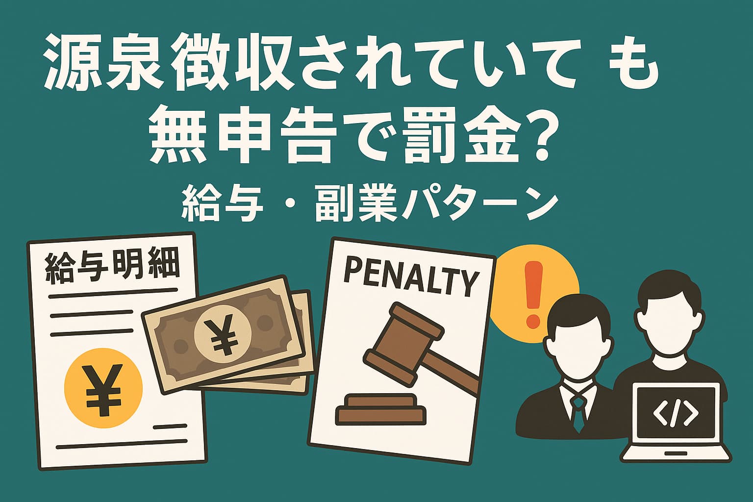 源泉徴収されていても無申告で罰金？給与・副業パターン - 岩本隆一税理士事務所｜横浜駅